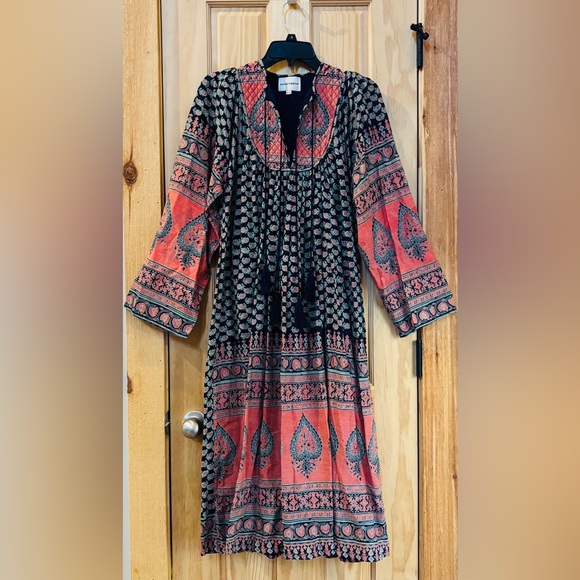 Antik Batik Madou Quilted Cotton-voile Midi Dress XS - Picture 2 of 16